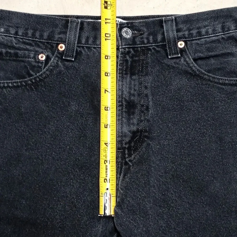 *READ* Vintage Levis 517 Bootcut Jeans Fits 30x34 Black Western Cowboy Y2K